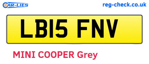 LB15FNV are the vehicle registration plates.