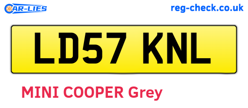 LD57KNL are the vehicle registration plates.