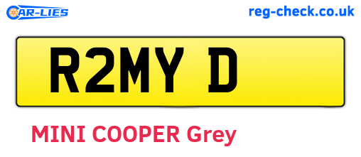 R2MYD are the vehicle registration plates.