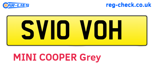 SV10VOH are the vehicle registration plates.