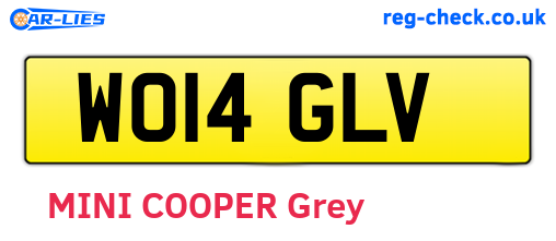 WO14GLV are the vehicle registration plates.