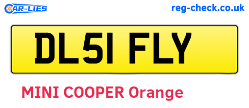 DL51FLY are the vehicle registration plates.