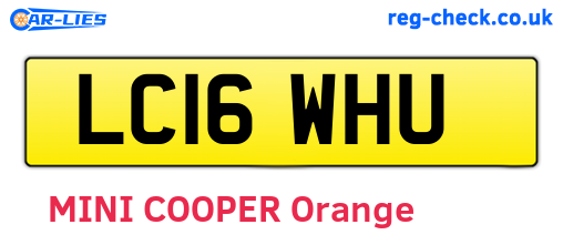 LC16WHU are the vehicle registration plates.
