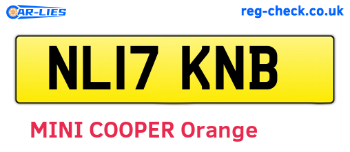 NL17KNB are the vehicle registration plates.
