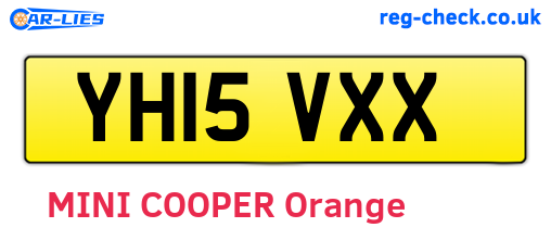 YH15VXX are the vehicle registration plates.