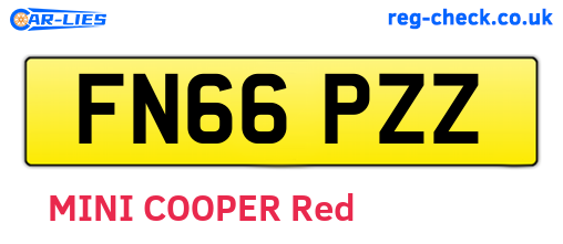 FN66PZZ are the vehicle registration plates.