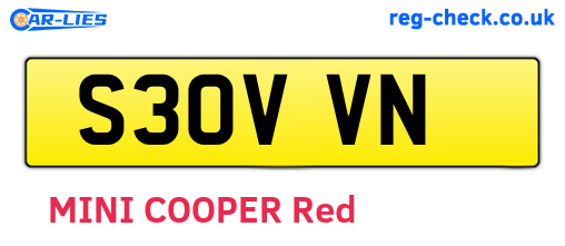 S30VVN are the vehicle registration plates.