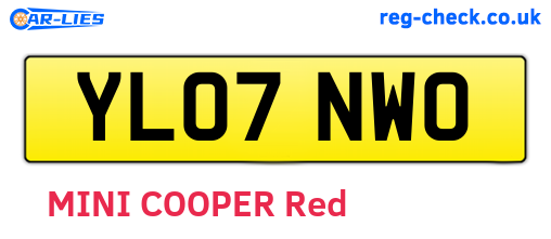 YL07NWO are the vehicle registration plates.