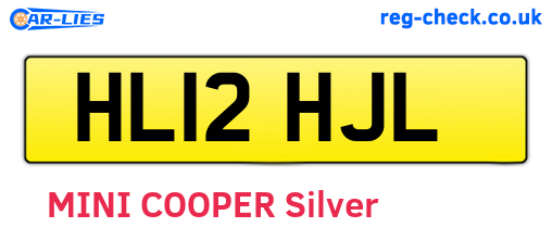 HL12HJL are the vehicle registration plates.
