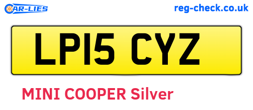 LP15CYZ are the vehicle registration plates.
