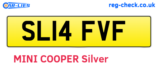 SL14FVF are the vehicle registration plates.