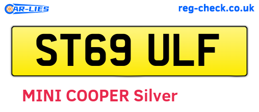ST69ULF are the vehicle registration plates.