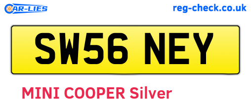 SW56NEY are the vehicle registration plates.