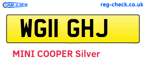WG11GHJ are the vehicle registration plates.