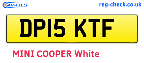 DP15KTF are the vehicle registration plates.