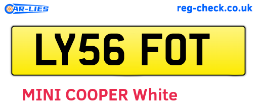 LY56FOT are the vehicle registration plates.
