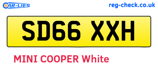 SD66XXH are the vehicle registration plates.