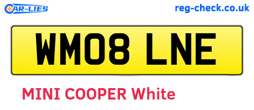 WM08LNE are the vehicle registration plates.