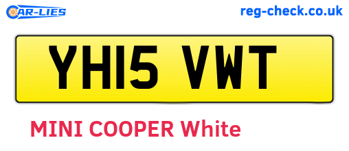 YH15VWT are the vehicle registration plates.