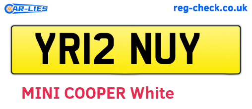 YR12NUY are the vehicle registration plates.