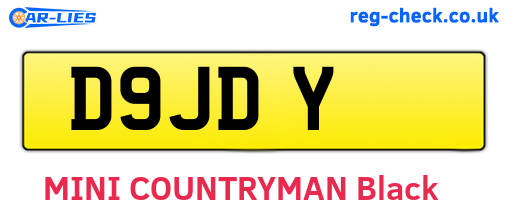 D9JDY are the vehicle registration plates.