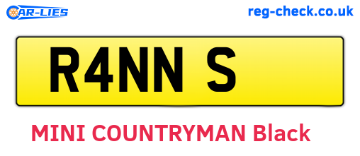 R4NNS are the vehicle registration plates.