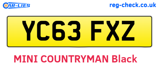 YC63FXZ are the vehicle registration plates.