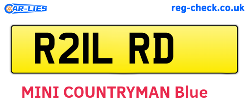 R21LRD are the vehicle registration plates.