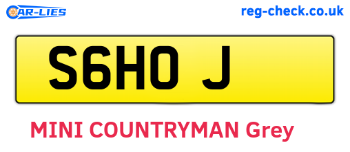 S6HOJ are the vehicle registration plates.