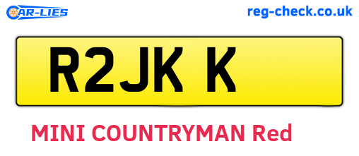 R2JKK are the vehicle registration plates.