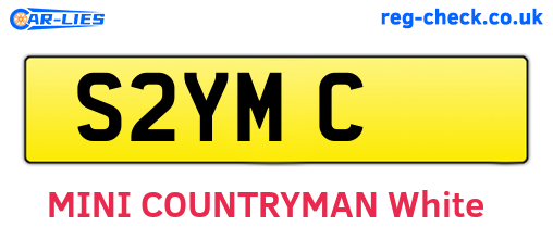 S2YMC are the vehicle registration plates.