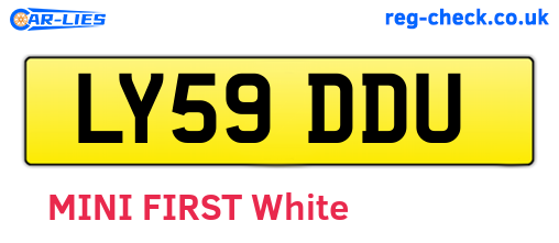 LY59DDU are the vehicle registration plates.