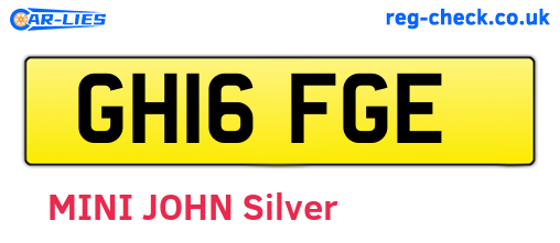 GH16FGE are the vehicle registration plates.