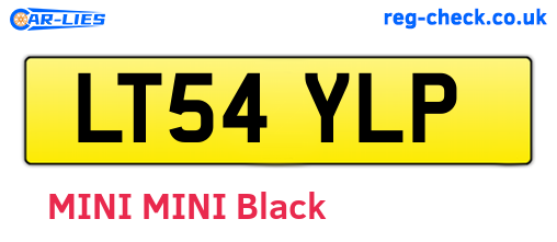 LT54YLP are the vehicle registration plates.