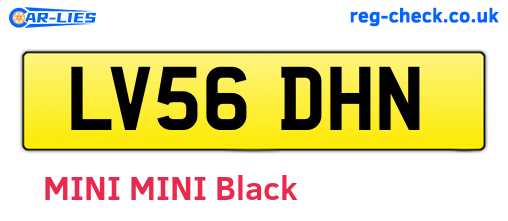 LV56DHN are the vehicle registration plates.