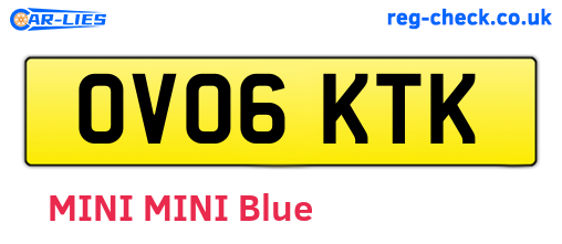 OV06KTK are the vehicle registration plates.