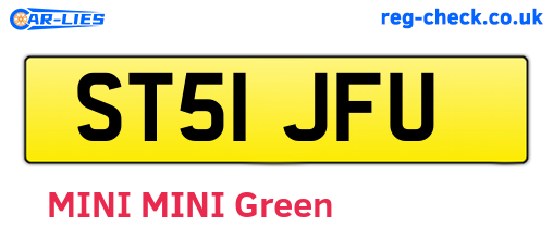 ST51JFU are the vehicle registration plates.