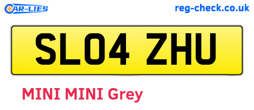 SL04ZHU are the vehicle registration plates.