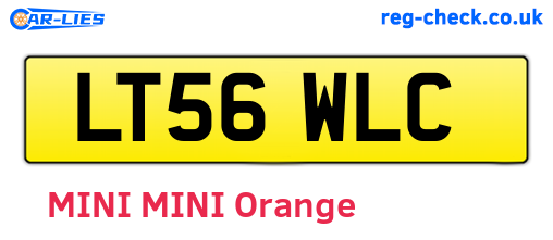 LT56WLC are the vehicle registration plates.
