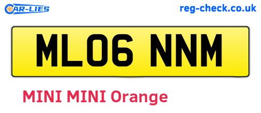 ML06NNM are the vehicle registration plates.
