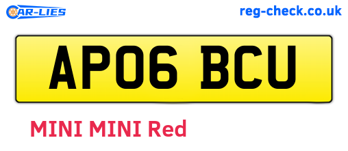 AP06BCU are the vehicle registration plates.