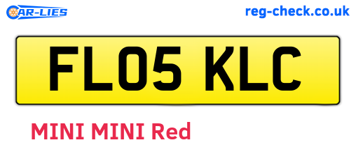FL05KLC are the vehicle registration plates.