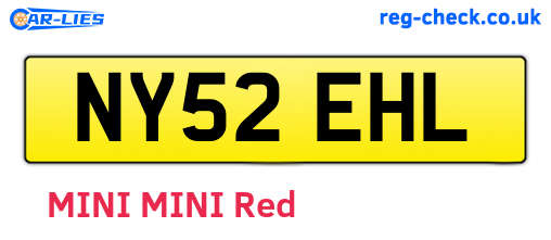 NY52EHL are the vehicle registration plates.