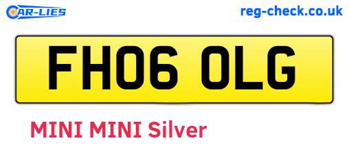 FH06OLG are the vehicle registration plates.