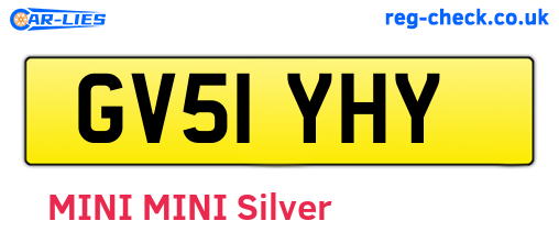 GV51YHY are the vehicle registration plates.
