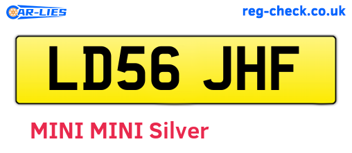LD56JHF are the vehicle registration plates.
