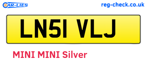 LN51VLJ are the vehicle registration plates.
