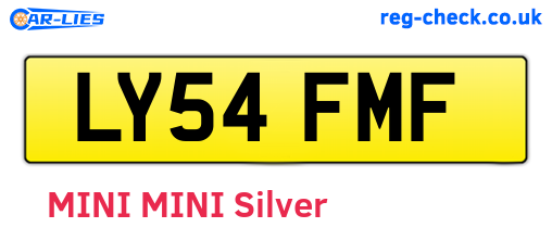 LY54FMF are the vehicle registration plates.
