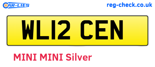 WL12CEN are the vehicle registration plates.