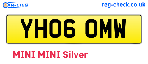 YH06OMW are the vehicle registration plates.